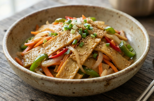 Stir-fried fish cakes